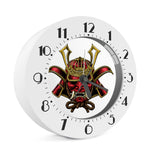 Japanese Samurai Helmet Print Alarm Clock
