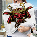 Japanese Samurai Helmet Print Baby Seat Cover