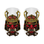 Japanese Samurai Helmet Print Bar Stool Covers