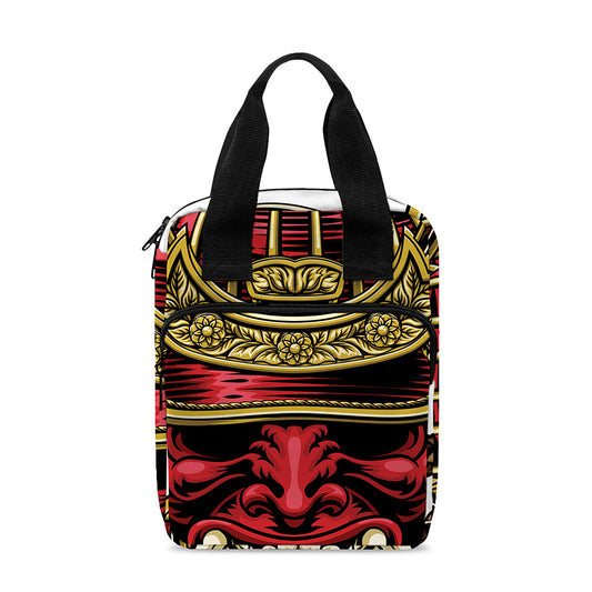 Japanese Samurai Helmet Print Bible Tote Bag