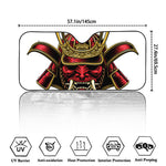 Japanese Samurai Helmet Print Car Windshield Sun Shade