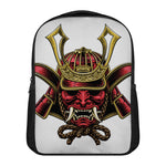 Japanese Samurai Helmet Print Casual Backpack