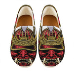 Japanese Samurai Helmet Print Casual Shoes