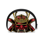 Japanese Samurai Helmet Print Coin Purse