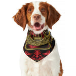 Japanese Samurai Helmet Print Dog Bandana
