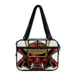 Japanese Samurai Helmet Print Double Strap Bible Bag