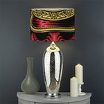Japanese Samurai Helmet Print Drum Lamp Shade