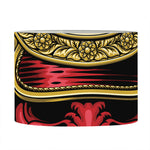 Japanese Samurai Helmet Print Drum Lamp Shade