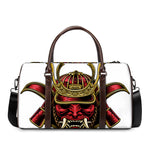 Japanese Samurai Helmet Print Duffle Bag