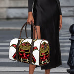 Japanese Samurai Helmet Print Duffle Bag