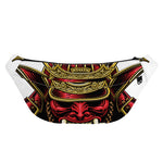 Japanese Samurai Helmet Print Fanny Pack