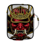 Japanese Samurai Helmet Print Front Pocket Bible Bag