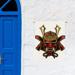 Japanese Samurai Helmet Print Garden Flag