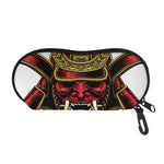 Japanese Samurai Helmet Print Glasses Case
