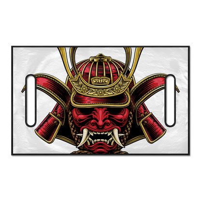 Japanese Samurai Helmet Print Golf Cart Seat Cover