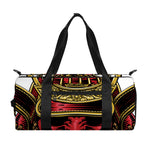 Japanese Samurai Helmet Print Gym Bag