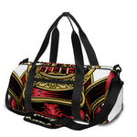 Japanese Samurai Helmet Print Gym Bag