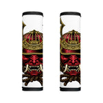 Japanese Samurai Helmet Print Handle Covers