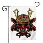 Japanese Samurai Helmet Print House Flag