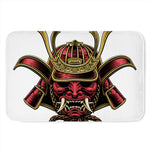 Japanese Samurai Helmet Print Indoor Door Mat