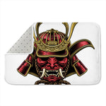 Japanese Samurai Helmet Print Indoor Door Mat