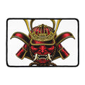 Japanese Samurai Helmet Print Kitchen Mat