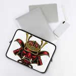 Japanese Samurai Helmet Print Laptop Sleeve