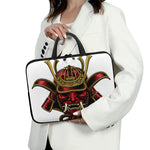 Japanese Samurai Helmet Print Laptop Sleeve With Handle