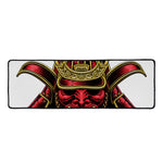 Japanese Samurai Helmet Print Long Kitchen Mat