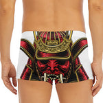 Japanese Samurai Helmet Print Men's Short Boxer Briefs