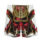 Japanese Samurai Helmet Print Men's Sports Shorts