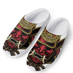 Japanese Samurai Helmet Print Mesh Casual Shoes