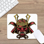 Japanese Samurai Helmet Print Mouse Pad