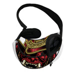 Japanese Samurai Helmet Print Pet Sling Carrier