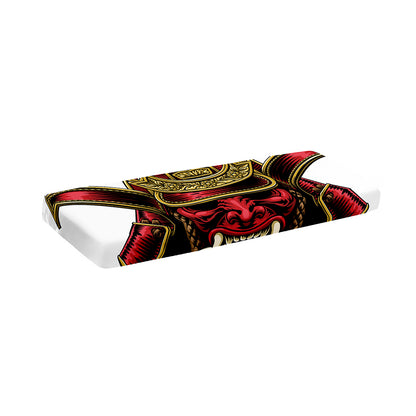 Japanese Samurai Helmet Print Piano Keyboard Cover