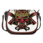 Japanese Samurai Helmet Print Saddle Bag