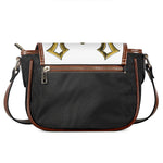 Japanese Samurai Helmet Print Saddle Bag