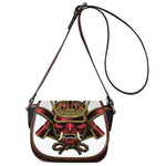 Japanese Samurai Helmet Print Saddle Bag