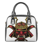 Japanese Samurai Helmet Print Shoulder Handbag