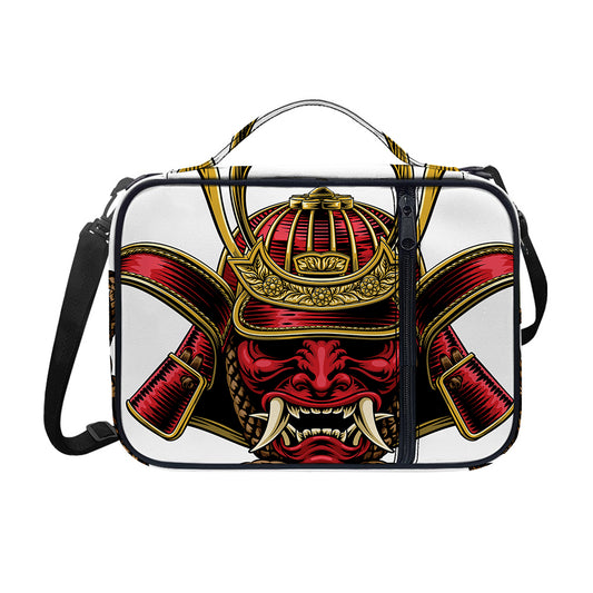 Japanese Samurai Helmet Print Shoulder Strap Bible Bag