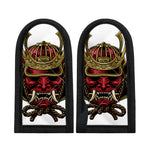 Japanese Samurai Helmet Print Skillet Handle Cover