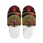 Japanese Samurai Helmet Print Slippers
