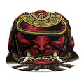 Japanese Samurai Helmet Print Snapback Cap