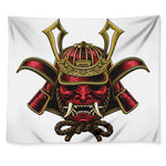 Japanese Samurai Helmet Print Tapestry