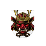 Japanese Samurai Helmet Print Toilet Lid Cover
