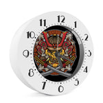 Japanese Samurai Mask Print Alarm Clock