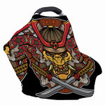 Japanese Samurai Mask Print Baby Seat Cover