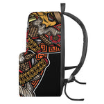 Japanese Samurai Mask Print Backpack
