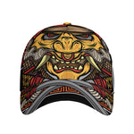 Japanese Samurai Mask Print Baseball Cap
