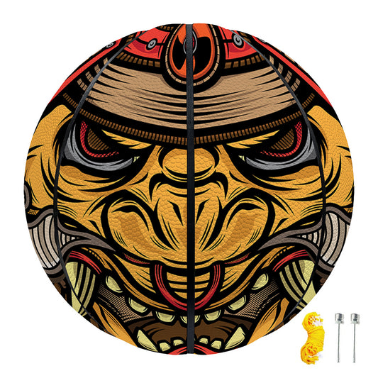 Japanese Samurai Mask Print Basketball